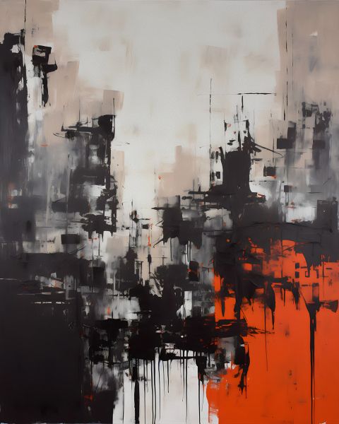 A City Of Black, White, And Red