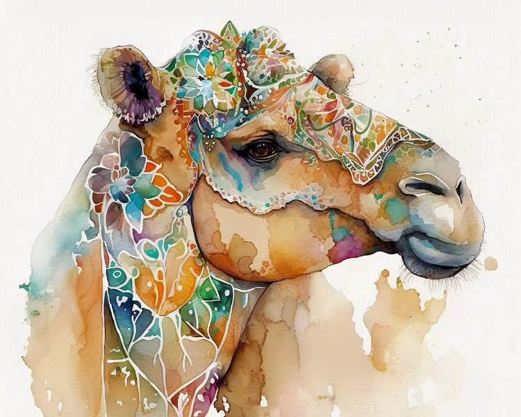 Arabian Pride: Up-Close Elegance - Camel