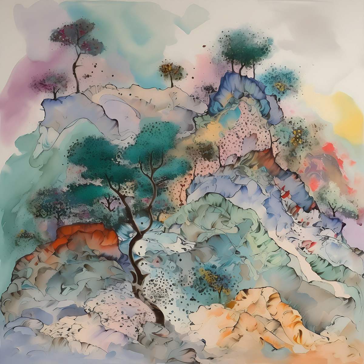 Blossom Hillside: Vibrant Floral Beauty