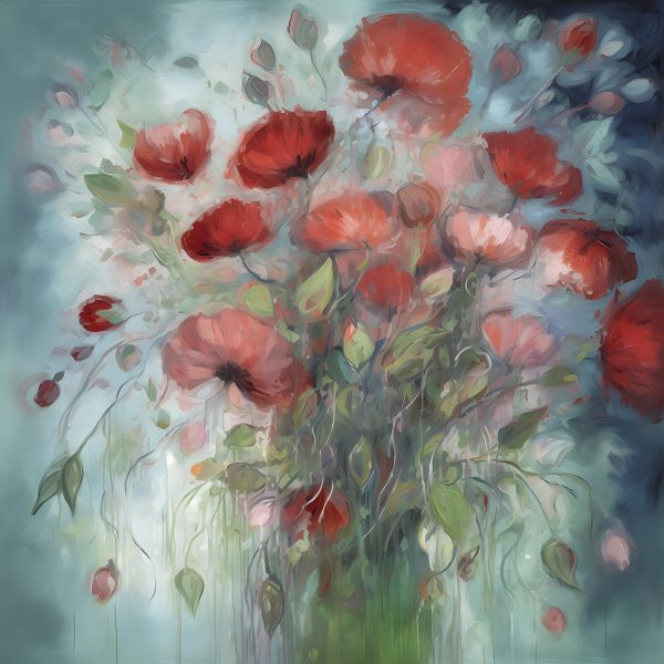 Mystical Blooms: 'Flowers In The Fog'