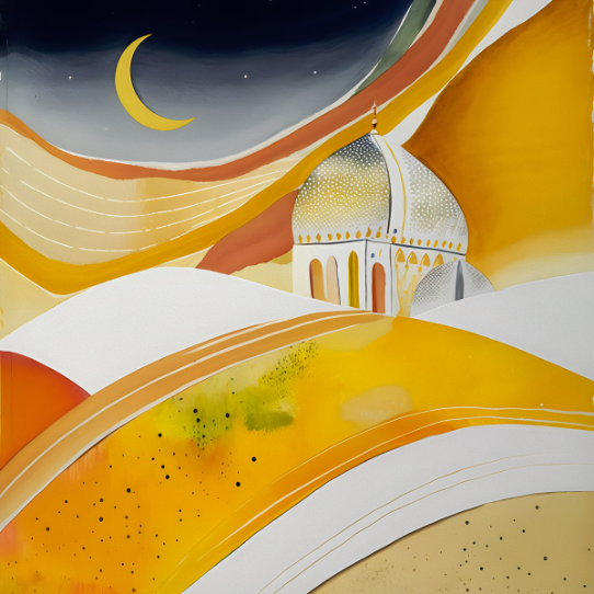 Flowing Sands: Tranquil Desert Dunes Art