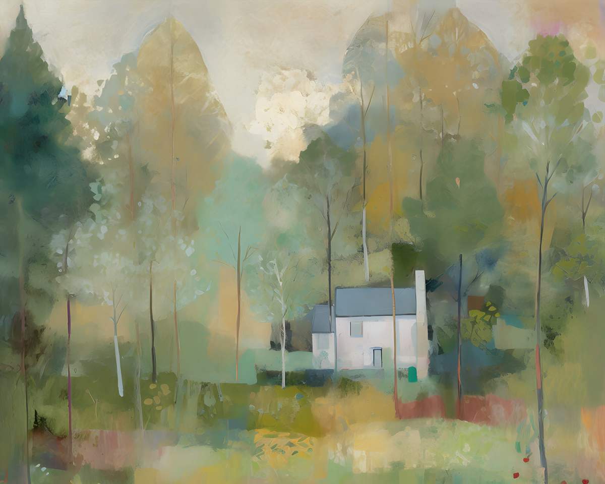 Nature's Haven: 'Hillside Retreat' Landscape