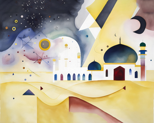 House of Prayer II: Abstract Arabian Mosque Art