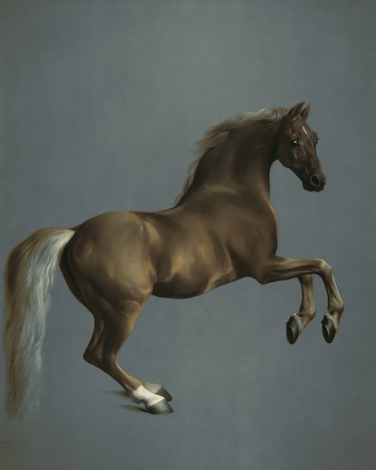 Equestrian Elegance 'Jumping Horse' Art