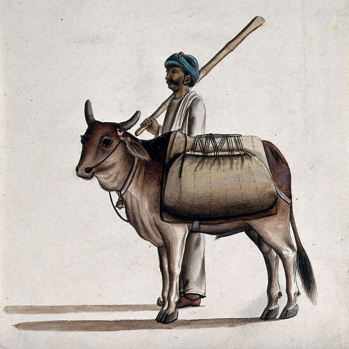 Man with his cow He felt Companionship: 'Man with His Cow'