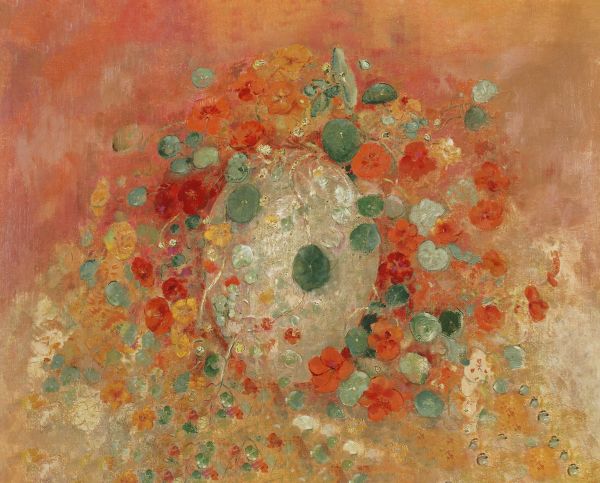 Radiant Blooms: 'Nasturtium' Art Collection