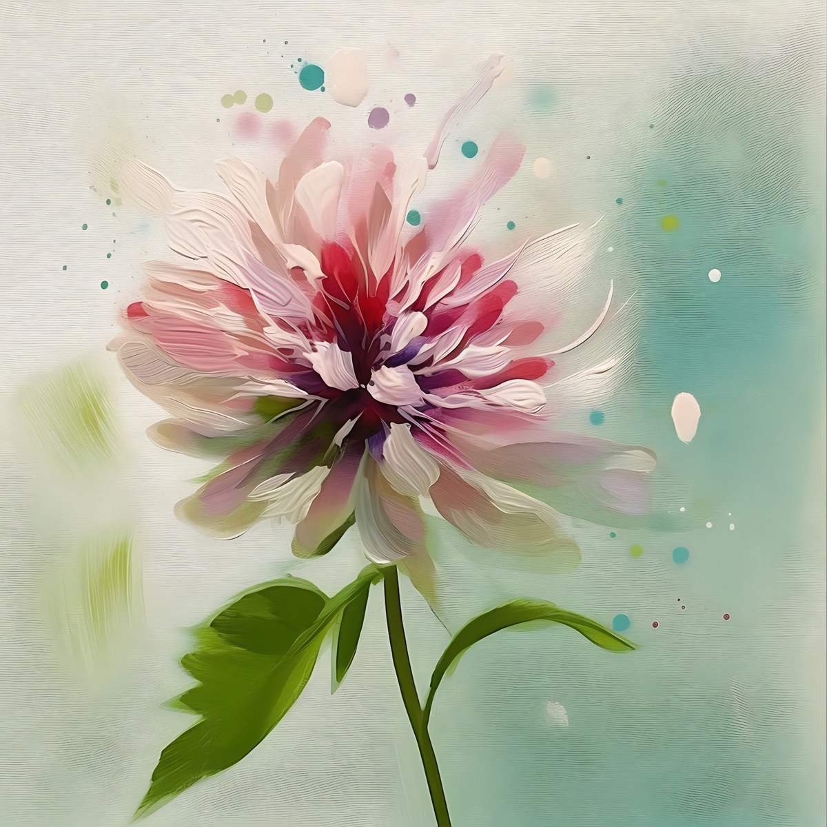 Nature's Palette: 'Pink Flower' Art Collection