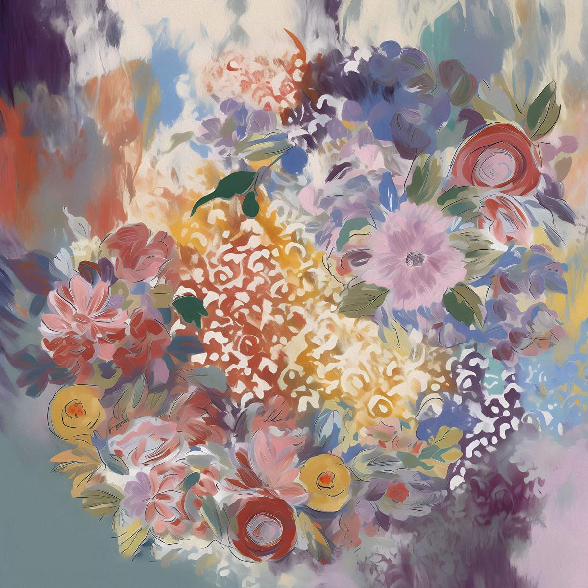 Ephemeral Elegance: 'Springtime Bouquet' Art Collection