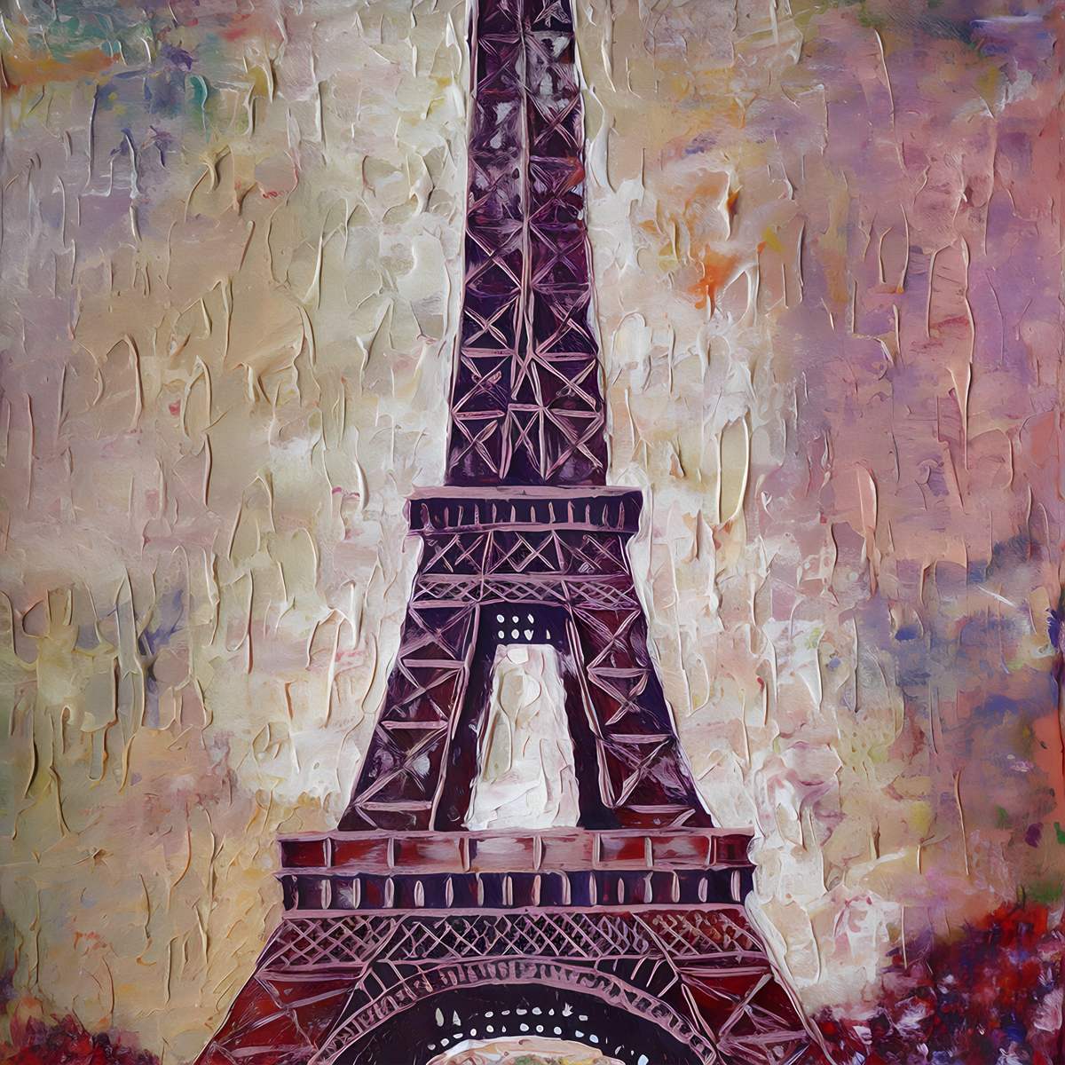 Textured Eiffel Tower