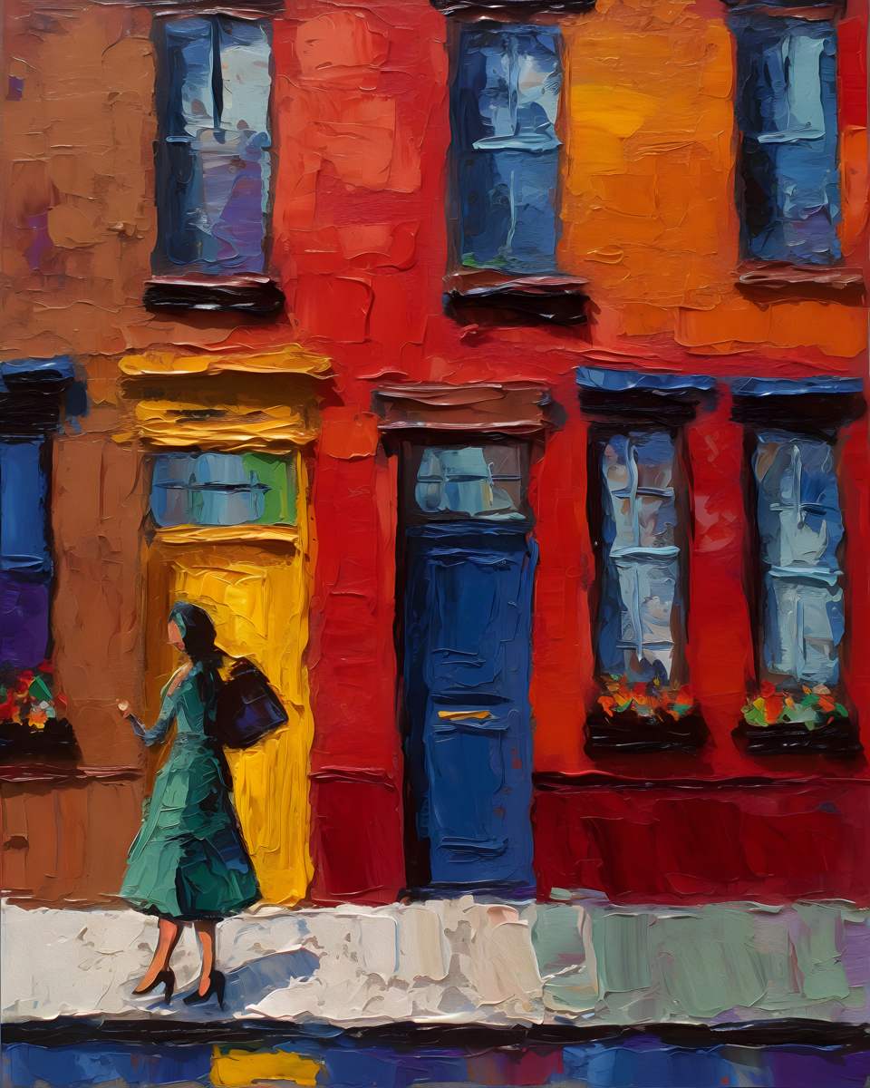 The Woman At The Yellow Door