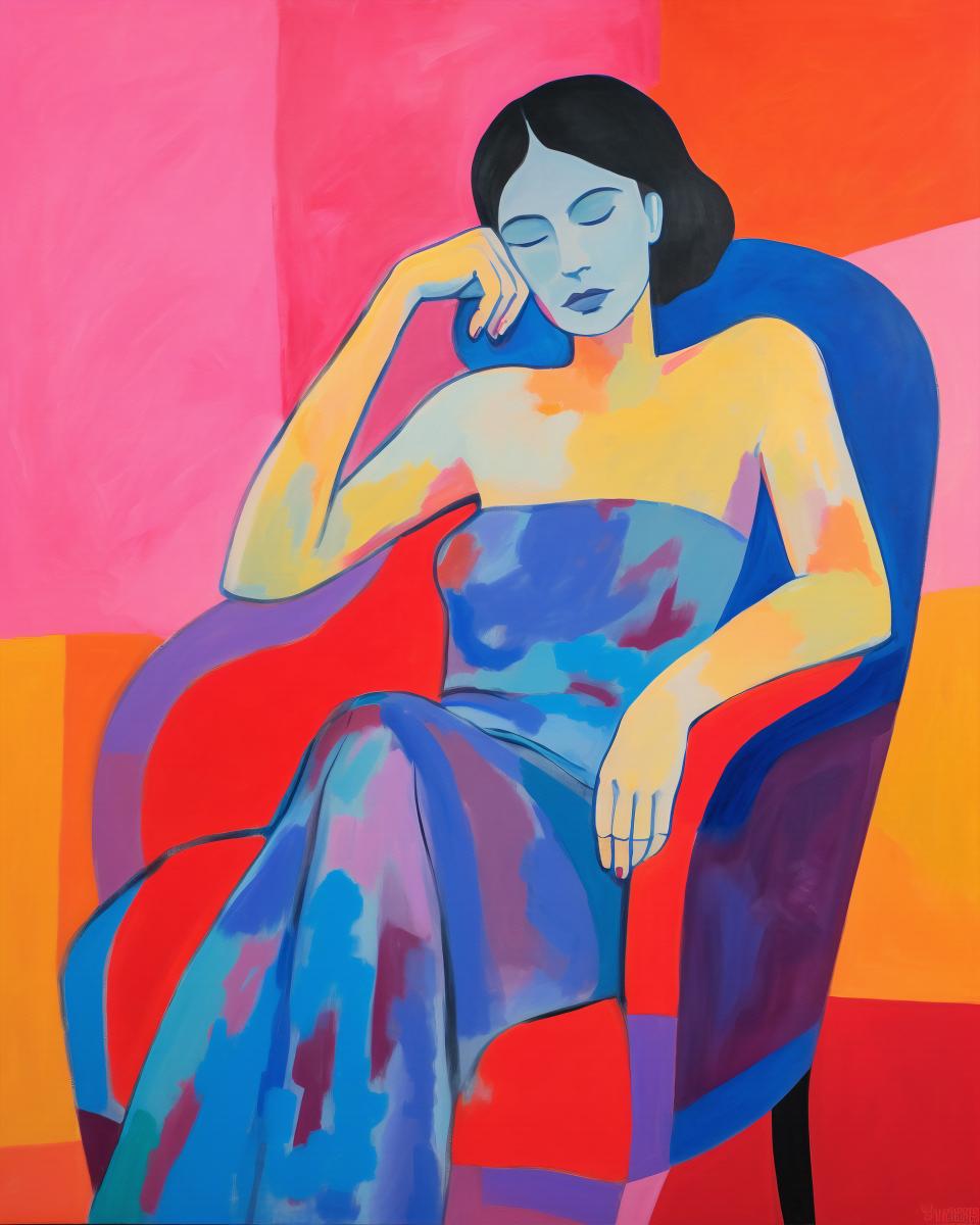 Tranquil Contemplation in Color