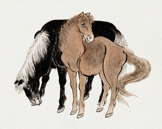 Harmony in Grace 'Two Horses' Art