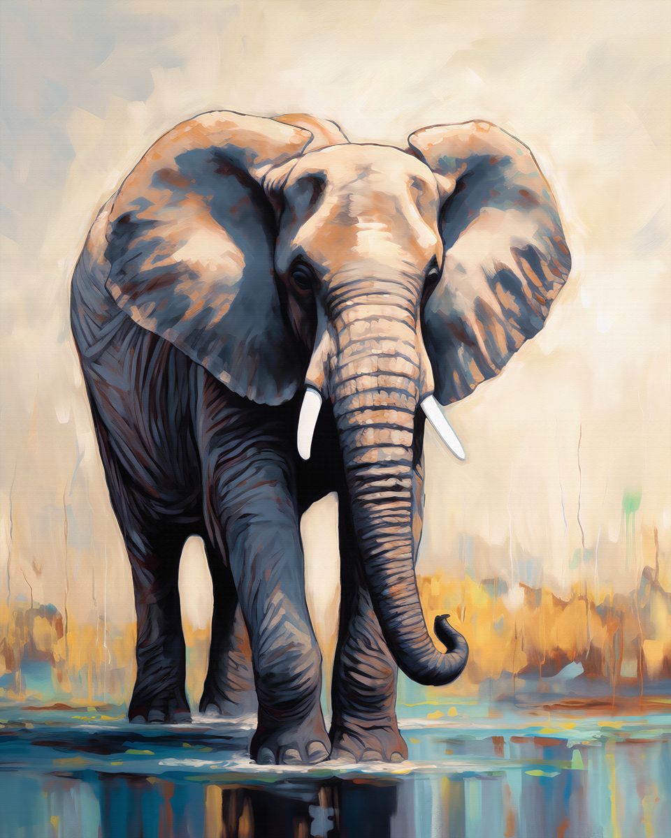 Timeless Majesty 'Wild Elephant' Art