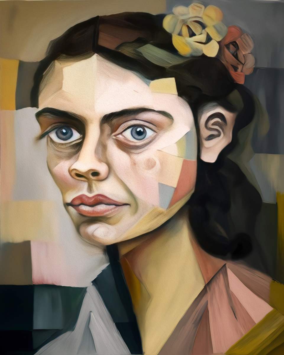 Woman With Flowers In Her Hair