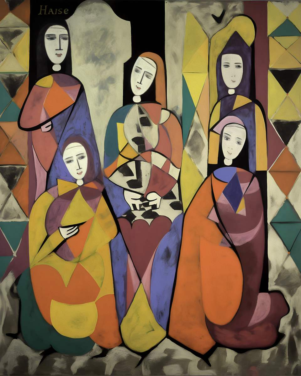 Women In Orange And Yellow