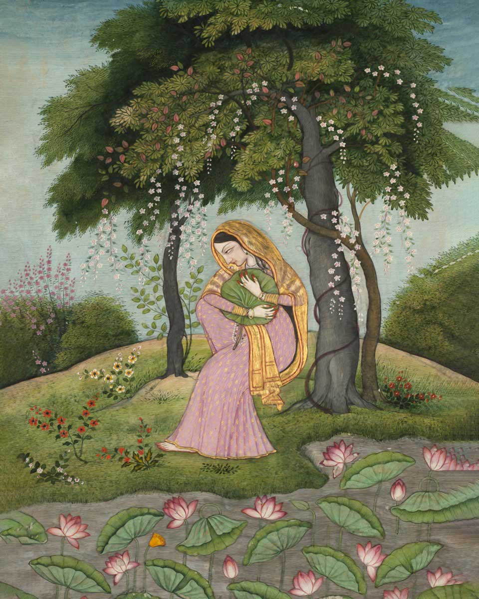 women under tree